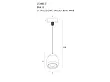 Lampa Wisząca Comet Round Czarna od Maxlight
