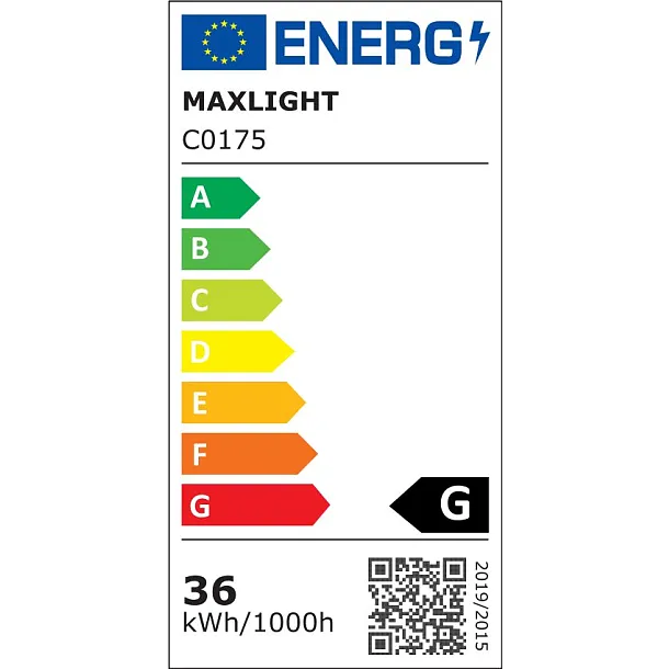 MAXLIGHT Linear lampa sufitowa/plafon czarny C0175