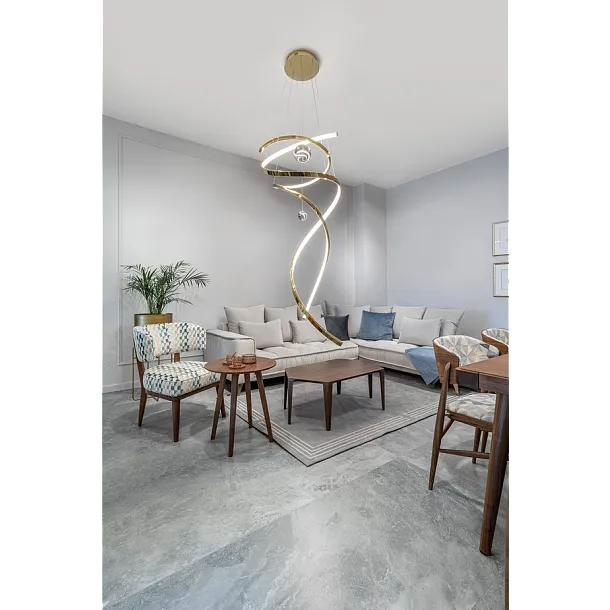 Lampa Wisząca Ritz Złota od Maxlight