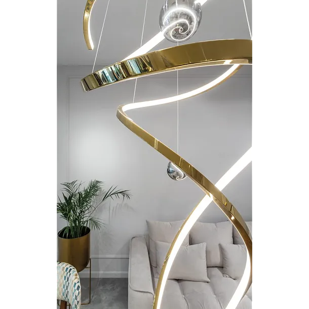 Lampa Wisząca Ritz Złota od Maxlight