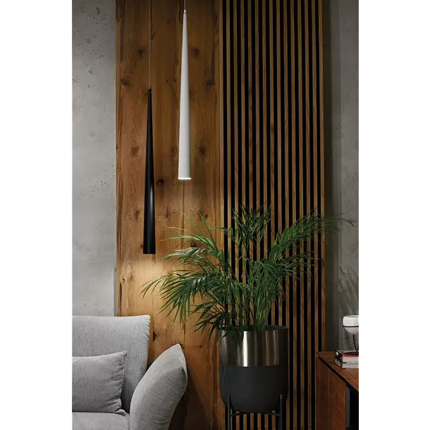 MAXLIGHT Slim lampa wisząca czarna 100cm P0004