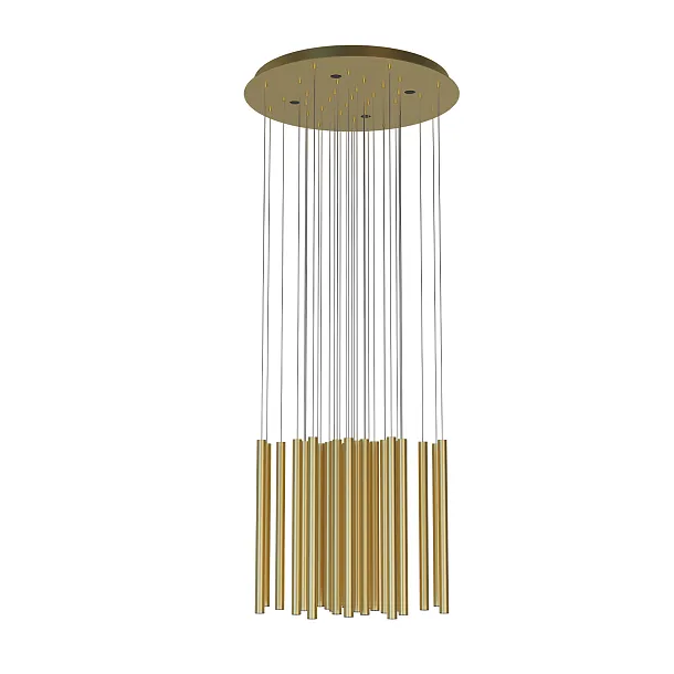 Maxlight Organic 33x1 Lampa Wisząca Złoto Szczotkowane P0476D