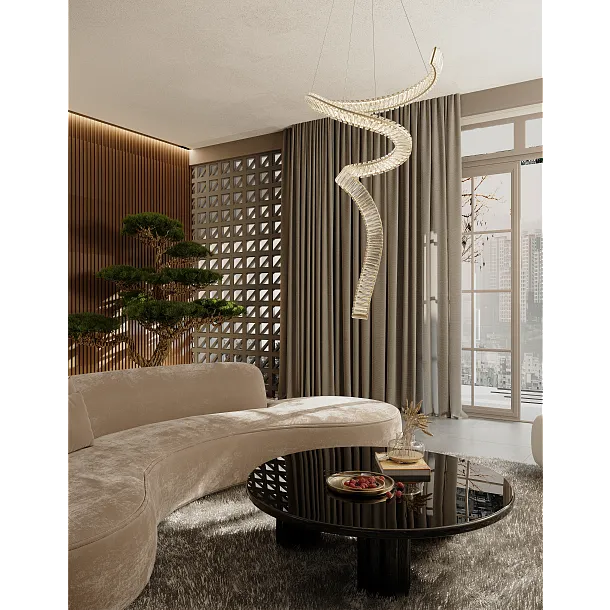 Lampa Wisząca Charme Złota od Maxlight