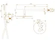SERIA 900 Termostatyczny zestaw natryskowy podtynkowy dwufunkcyjny CHAMPAGNE ORODESIGN 90049500CH