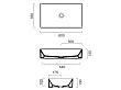 Catalano Zero Umywalka Nablatowa 60x35cm Czarny Mat 16035ZENS
