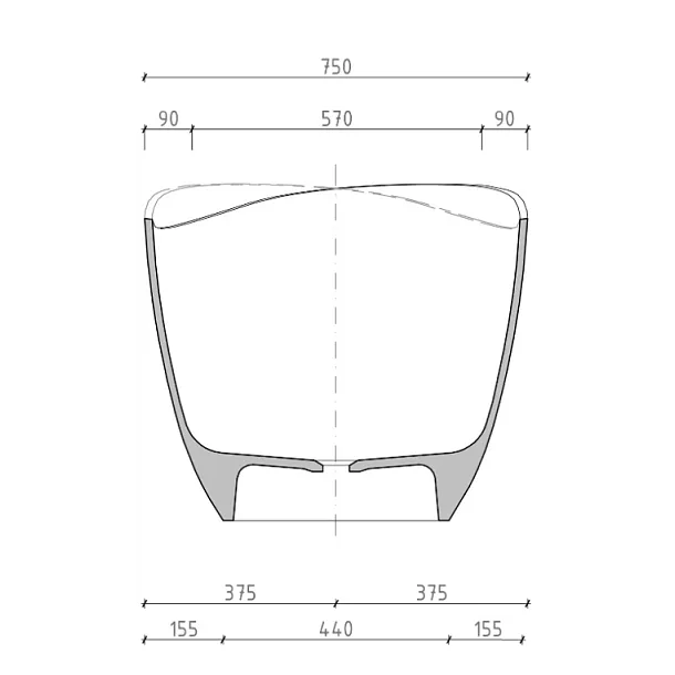 Mobi Infinity Pro Wanna Wolnostojąca 165x75x65cm D890