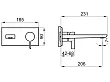 Noken Oxo Bateria Umywalkowa Podtynkowa Szczotkowany Tytan 100283351