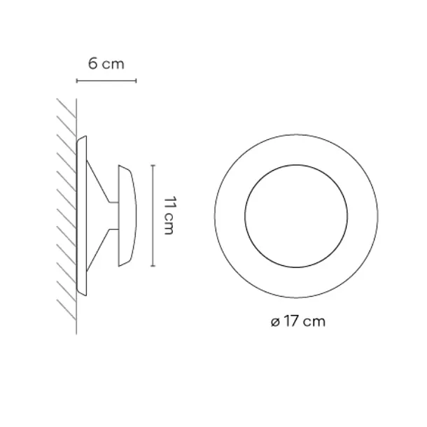 Vibia Top Kinkiet 17cm Niebieski 1154 40 /10