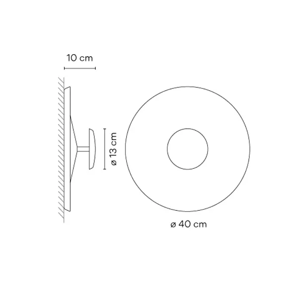 Vibia Top Kinkiet 40cm Niebieski 1155 40 /1B