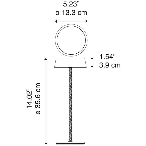 Diesel Living with Lodes Rod Lampa Stołowa Szary Mech 51181 9230