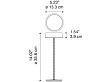 Diesel Living with Lodes Rod Lampa Stołowa Szary Mech 51181 9230