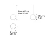 Lodes Volum Lampa Wisząca 14cm 18711 1200