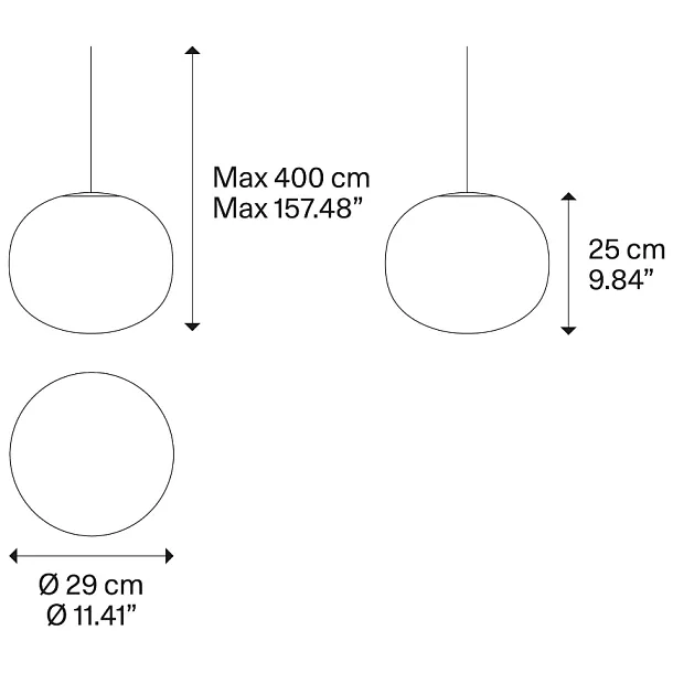 Lodes Volum Lampa Wisząca 29cm 18713 1200