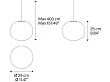 Lodes Volum Lampa Wisząca 29cm 18713 1200