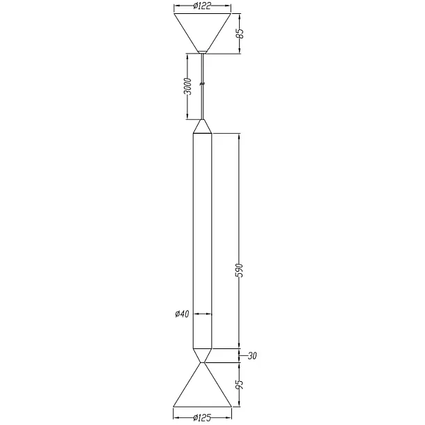 Pholc Apollo 59 Lampa Wisząca Głębiny Morskie/Mosiądz Polerowany 592 117