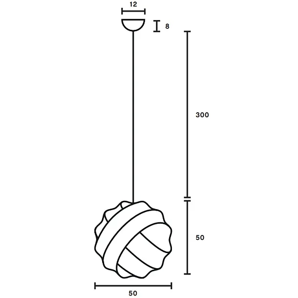 Pholc Turner 50 Lampa Wisząca Biała 278 113