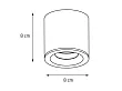 Lampa Sufitowa Form Czarna IP65 od Maxlight