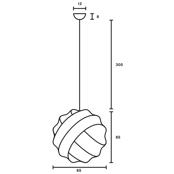 Pholc Turner 65 Lampa Wisząca Biała 279 113