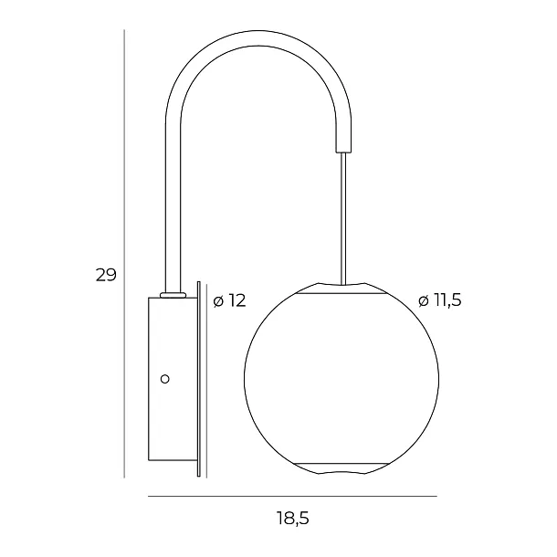 Maxlight Nobile W0314 Kinkiet