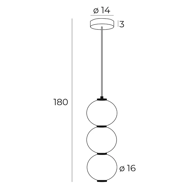 Lampa Wisząca Tama od Maxlight