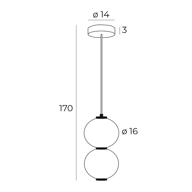Lampa Wisząca Tama od Maxlight