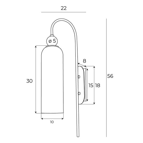 Kinkiet Campanila Champagne Glass od Maxlight