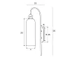Kinkiet Campanila Champagne Glass od Maxlight