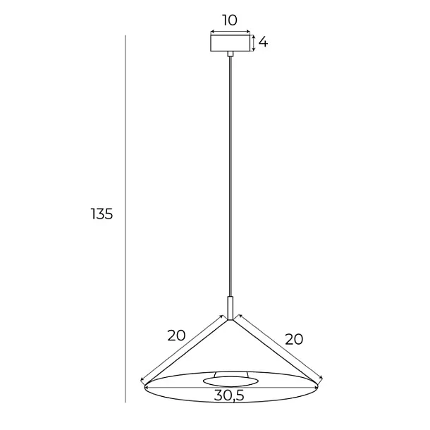 Lampa Wisząca Vulcano I Biała/Złota od Maxlight
