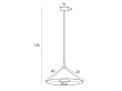 Lampa Wisząca Vulcano I Biała/Złota od Maxlight