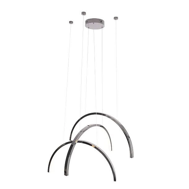 Lampa Wisząca Trio Arc Polished Black od Maxlight