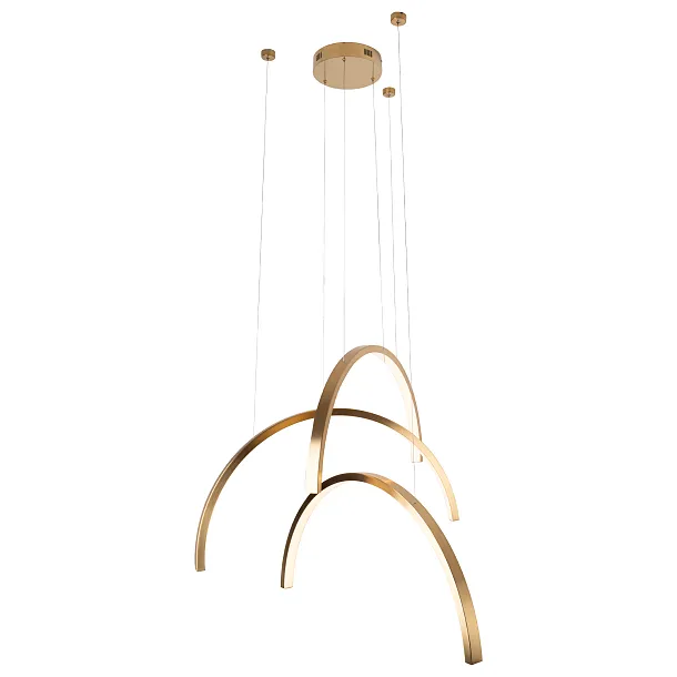 Lampa Wisząca Trio Arc Brushed Gold od Maxlight