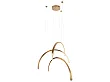 Lampa Wisząca Trio Arc Brushed Gold od Maxlight