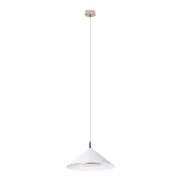 Lampa Wisząca Vulcano I Biała/Złota od Maxlight