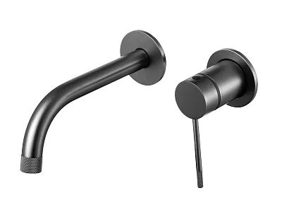 Bateria Umywalkowa Podtynkowa Northern Gunmetal Brushed Grafit Szczotkowany od Mobi