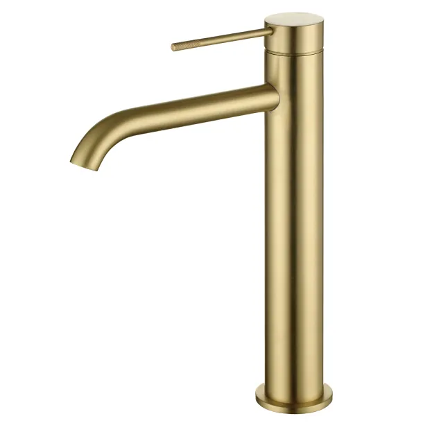 Bateria Umywalkowa Wysoka Northern Gold Brushed Złoto Szczotkowane od Mobi