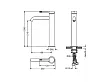 Mobi Northern Copper Brushed Bateria Umywalkowa Wysoka Mosiądz Szczotkowany NB4220CB