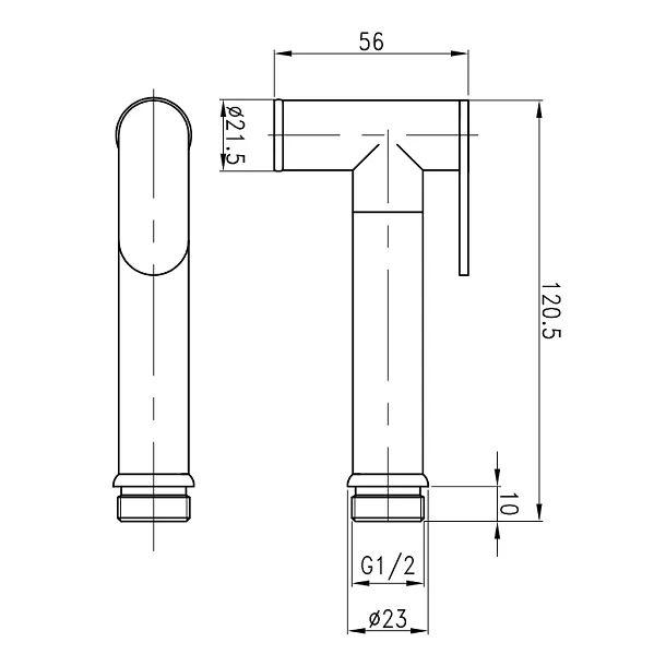 Mobi Northern Copper Brushed Bateria Bidetowa Podtynkowa Mosiądz Szczotkowany NZH4217CB