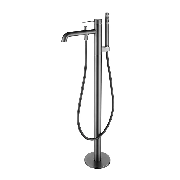 NORTHERN Gunmetal Brushed Bateria Wannowa, Wolnostojąca