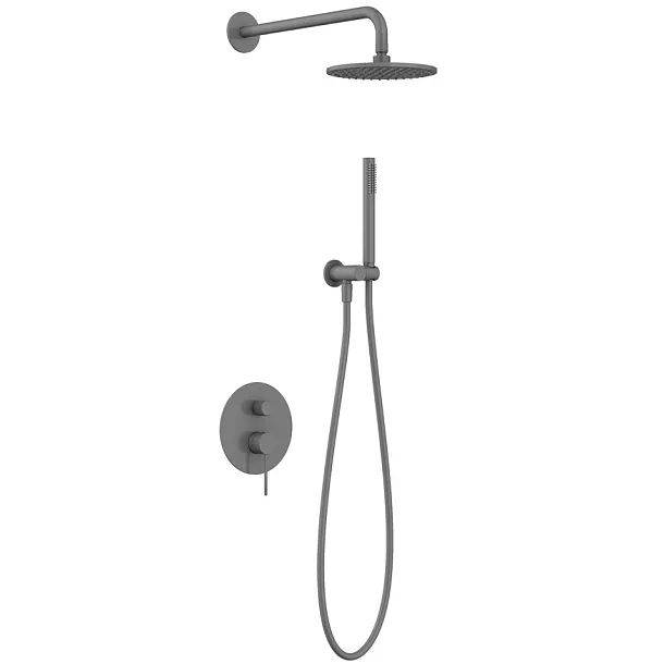 Natryskowy zestaw podtynkowy Northern Gunmetal Brushed Grafit Szczotkowany od Mobi