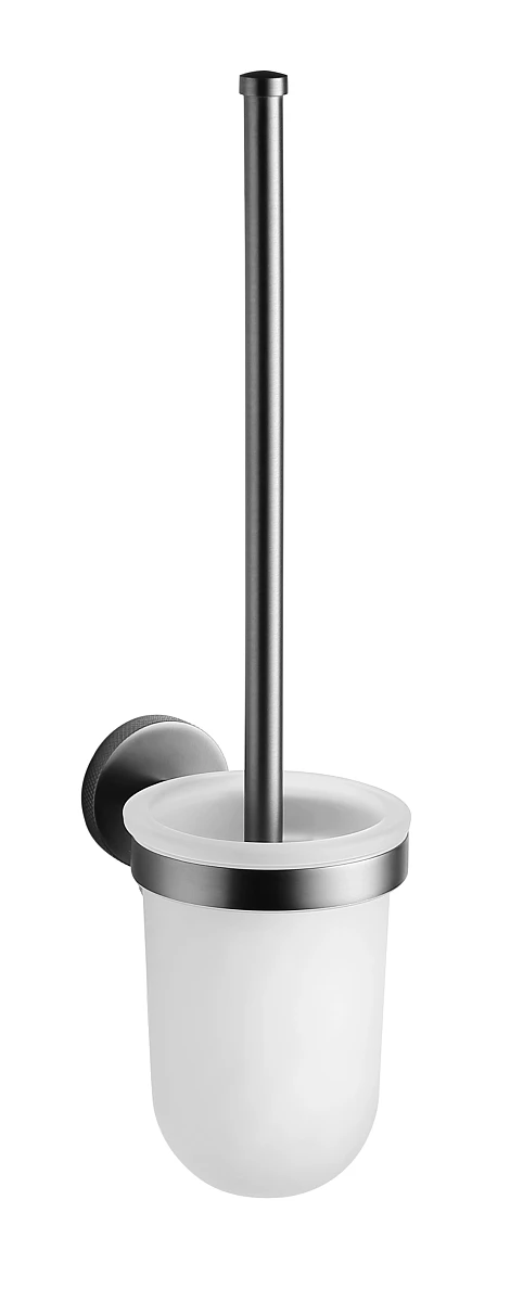 Zestaw ze Szczotką WC Northern Gunmetal od Mobi | Maxfliz