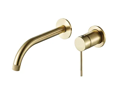 Bateria Umywalkowa Podtynkowa Northern Gold Brushed Złoto Szczotkowane od Mobi