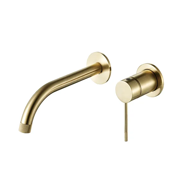 Bateria Umywalkowa Podtynkowa Northern Gold Brushed Złoto Szczotkowane od Mobi