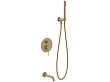 NORTHERN Copper Brushed Zestaw Wannowy, Podtynkowy