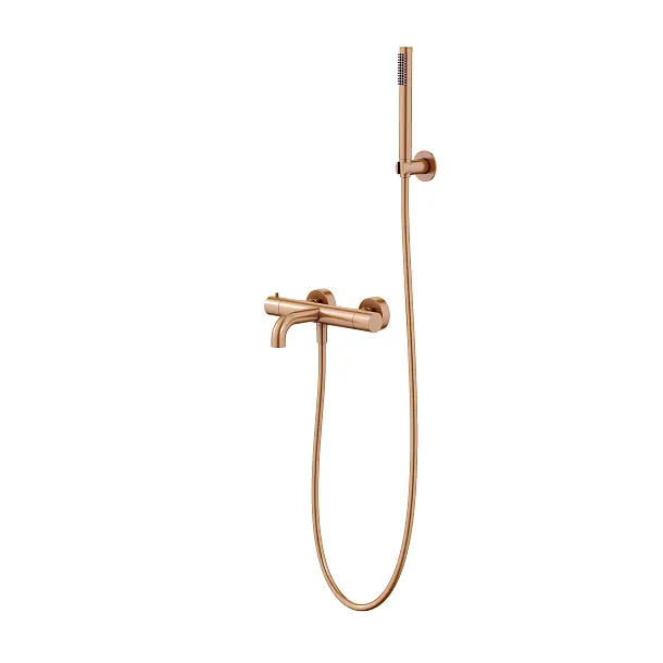 Mobi Northern Copper Brushed Bateria wannowa termostatyczna z słuchawką prysznicową i wężem Miedź Szczotkowana NZW4234CB