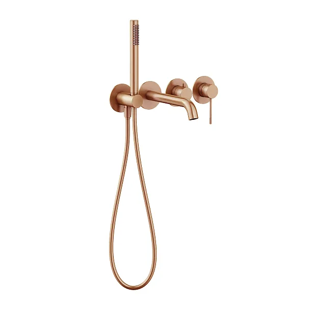 Mobi Northern Copper Brushed Bateria Wannowa 4-otworowa podtynkowa Miedź Szczotkowana NZW4238CB