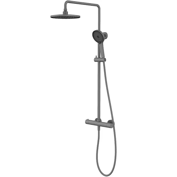 Kolumna natryskowa Nature Gunmetal Brushed Termostat, Szczotkowany Gun Metal
