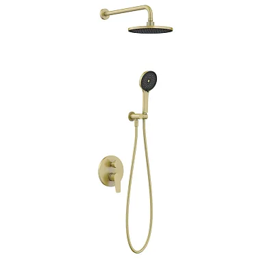 Bateria Zestaw Podtynkowy Nature Gold Brushed od Mobi NTZP3050BG