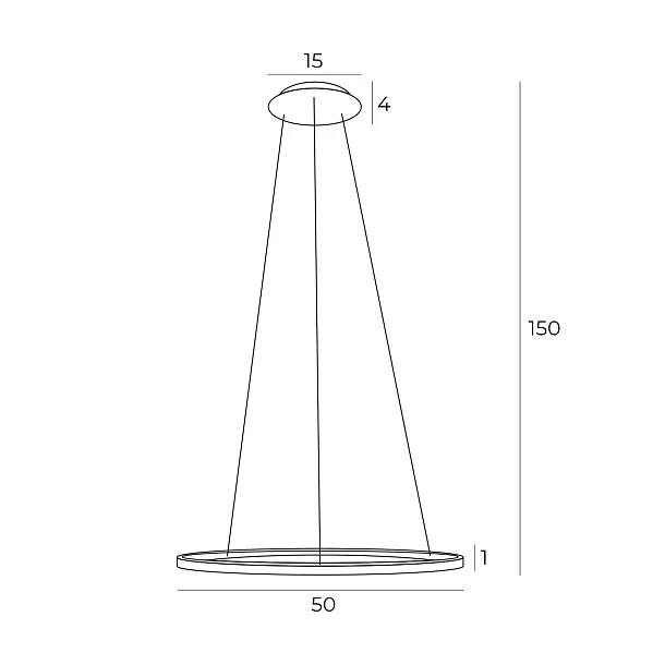 Maxlight Queen Lampa Wisząca 50 cm Złoto Szczotkowane P0493