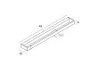Kinkiet Flink Czarny 45cm IP44 od Maxlight