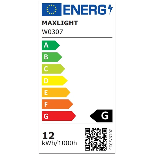 Kinkiet Flink Czarny 45cm IP44 od Maxlight